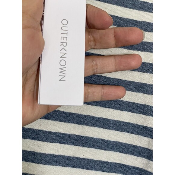 OUTERKNOWN New Denim Project Boatneck Blue Striped Dress Size Large NWT‎ $98 - Picture 12 of 13